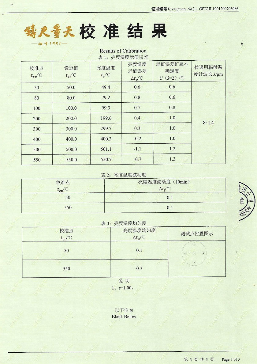 四川復現技術(shù)檢測服務(wù)有限公司-黑體輻射源
